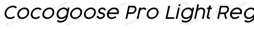 Cocogoose Pro Light Regular字体转换
